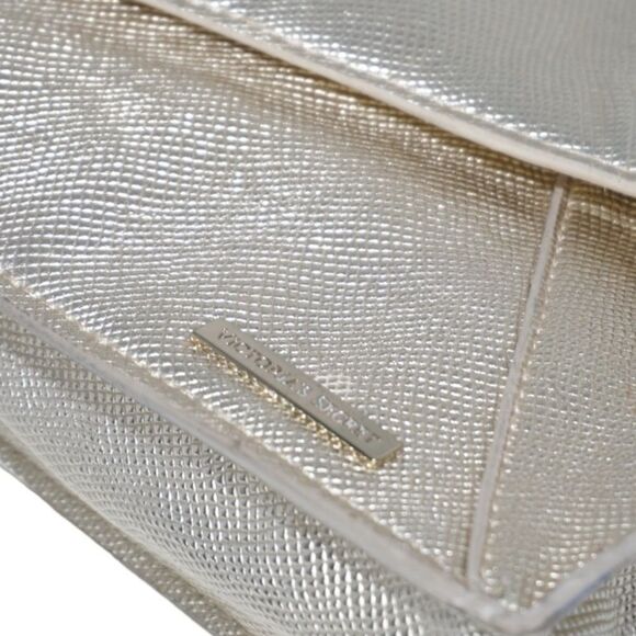 Victoria's Secret Metallic Gold Envelope Style Clutch - Picture 3 of 10